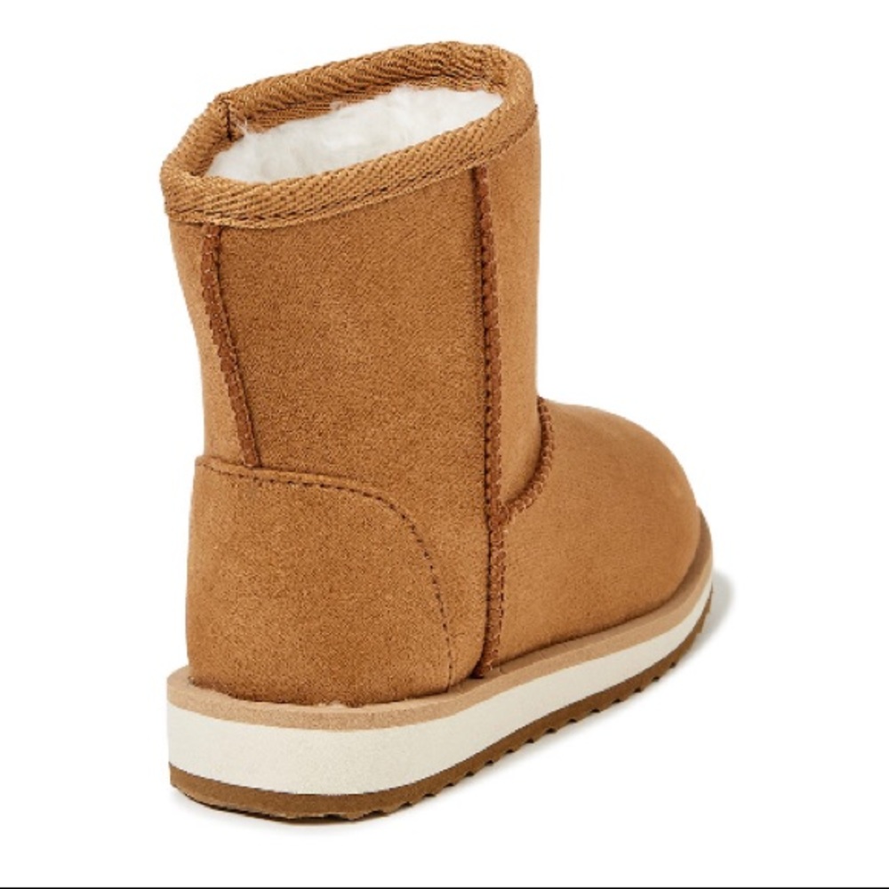 NWT Wonder Nation Girl Cozy Faux Shearling Winter Boot Taupe - Picture 6 of 8